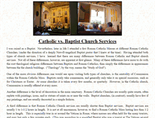 Tablet Screenshot of catholicbaptist.com
